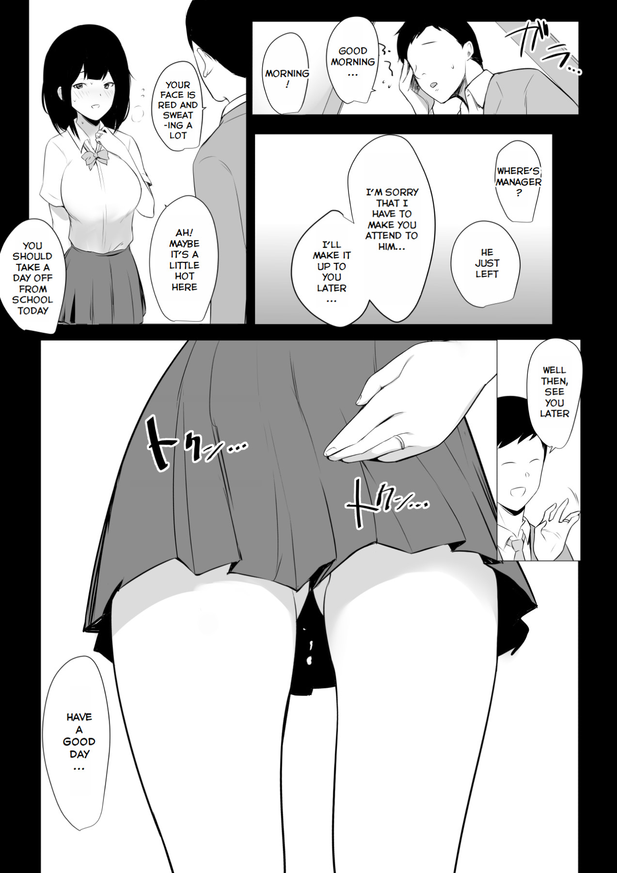 Hentai Manga Comic-I Witnessed The Big Breasted Schoolgirl Who Was Only Nice To Me having Sex With Another Man 4-Read-39